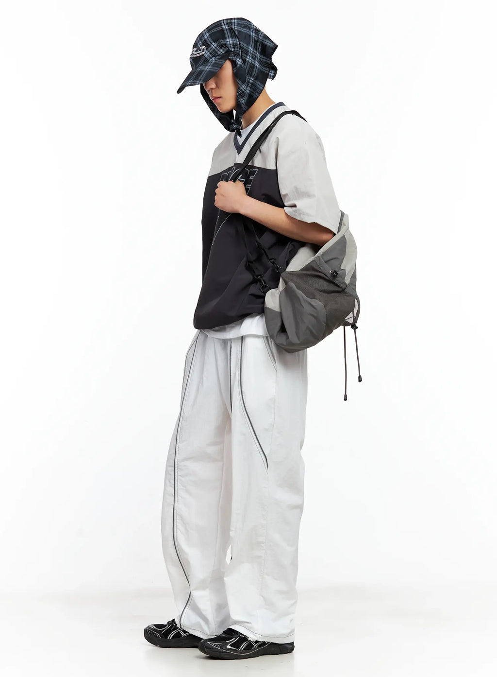 Men's Reflective Line String Nylon Pants IL511