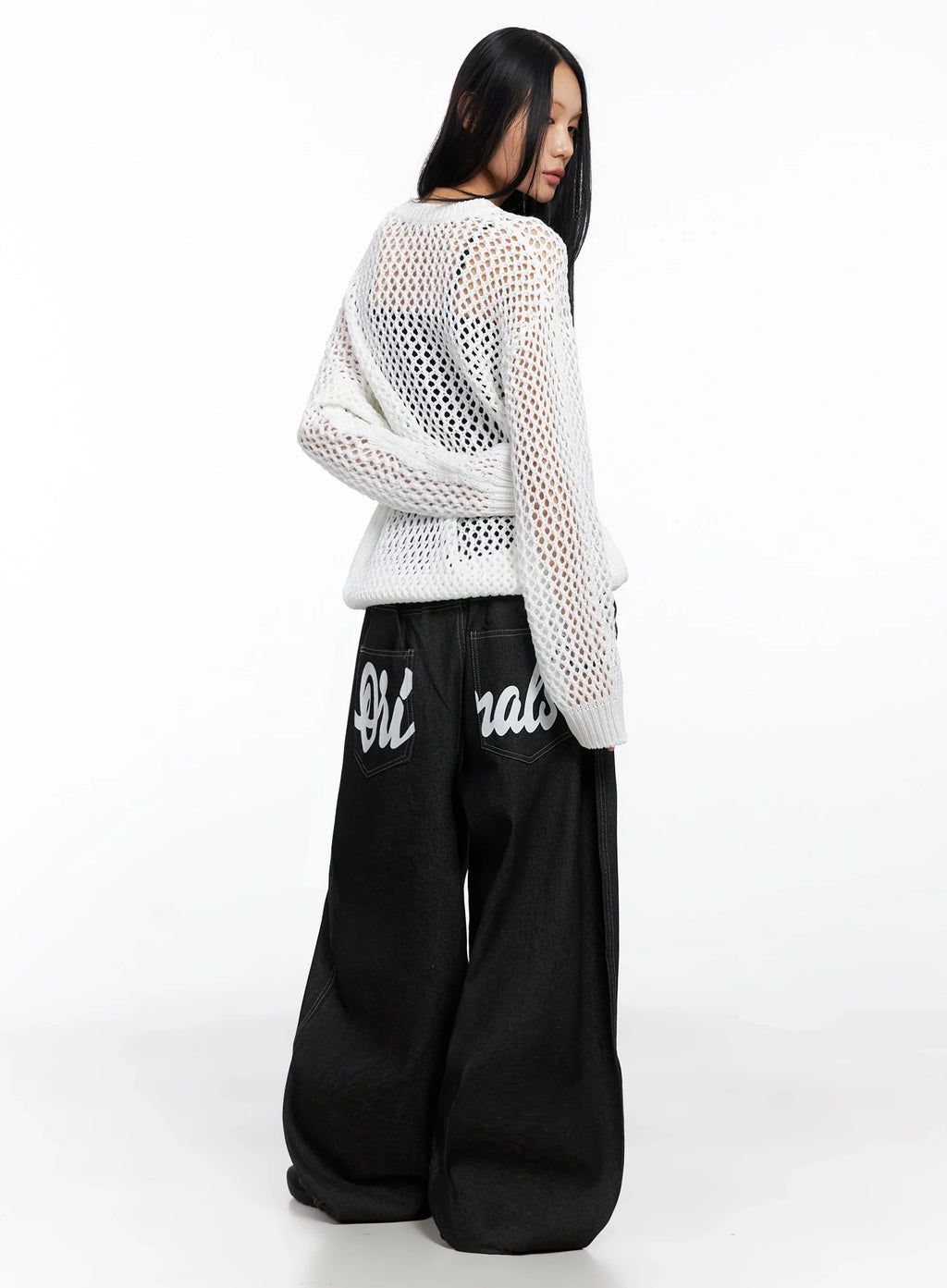 Mesh Knit Sweater CO516