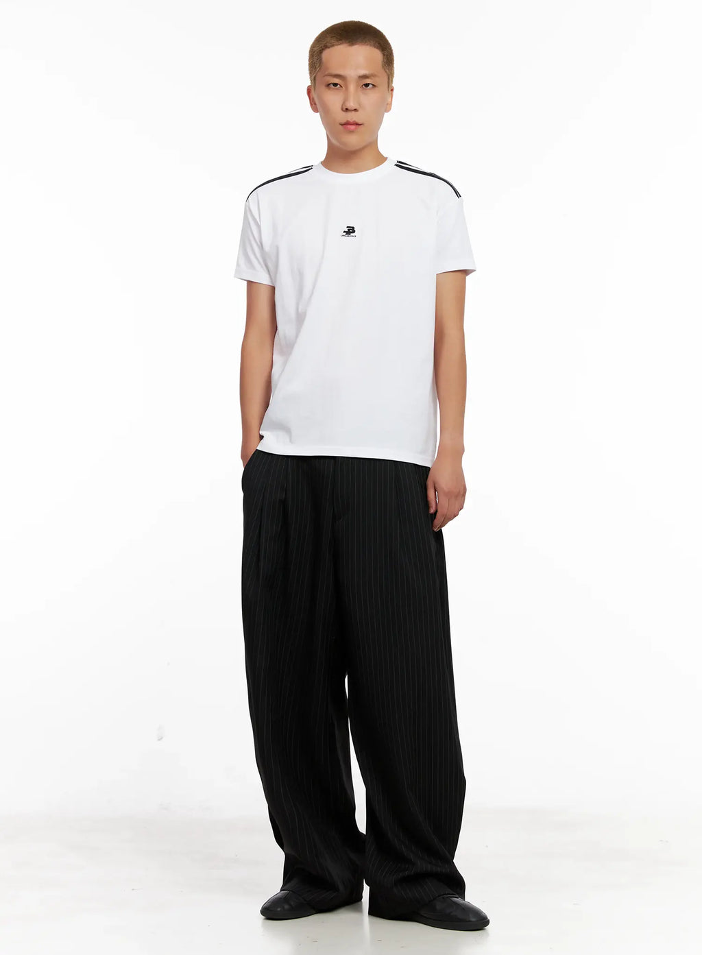 Men's Striped Relaxed-Fit Slacks IL521