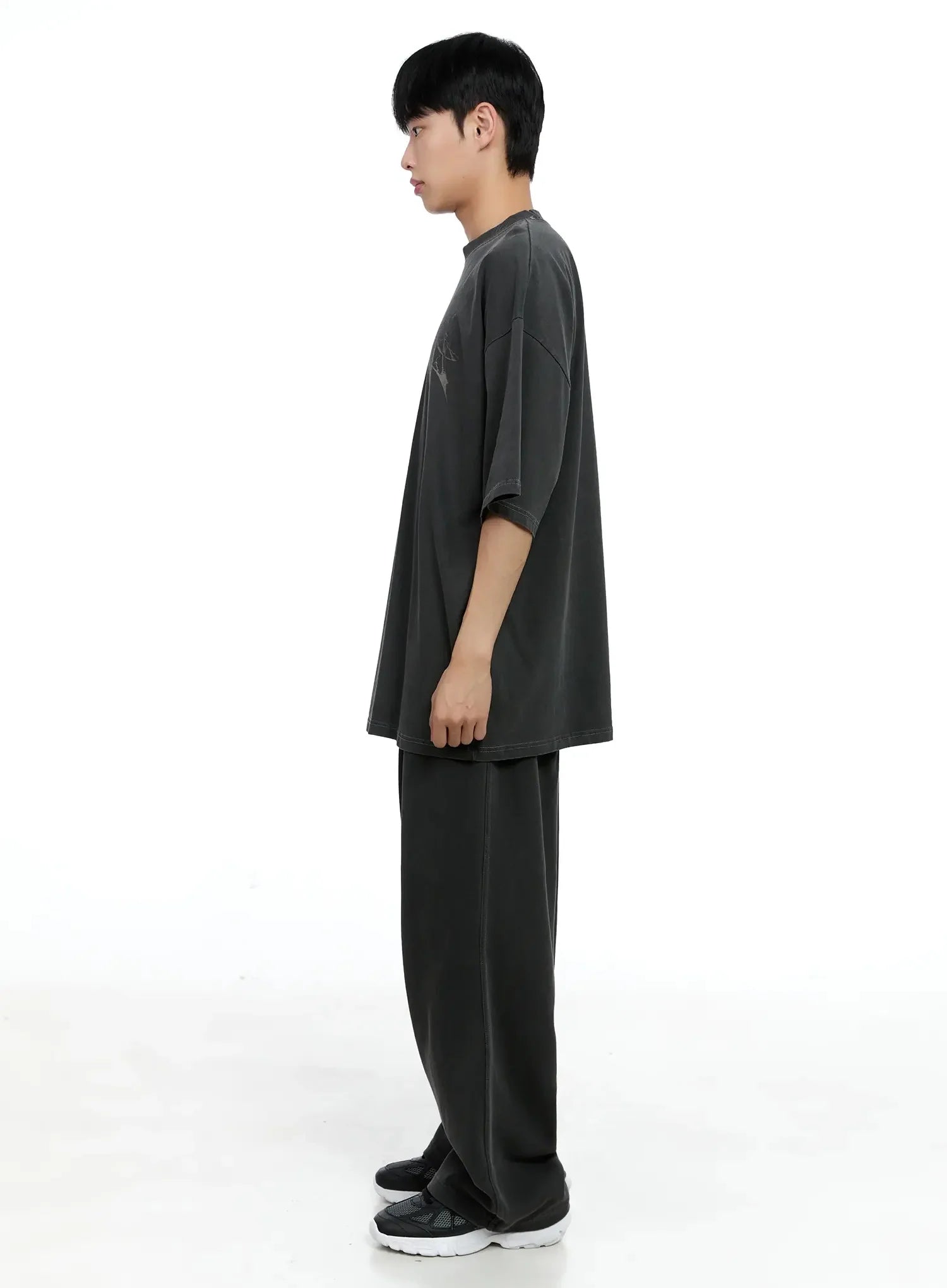 Men's Oversized Text Graphic Tee IG520