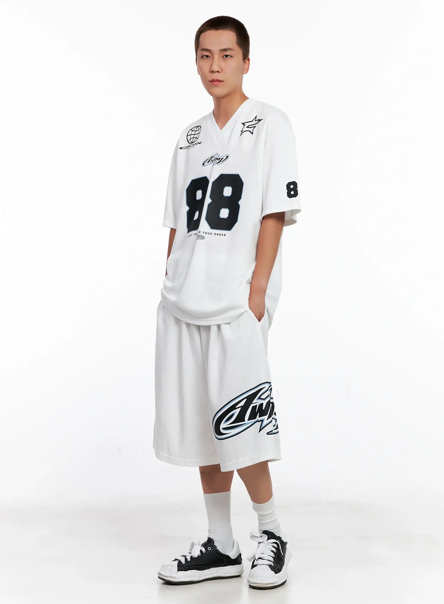 Men's Graphic Logo Athletic Shorts IG508