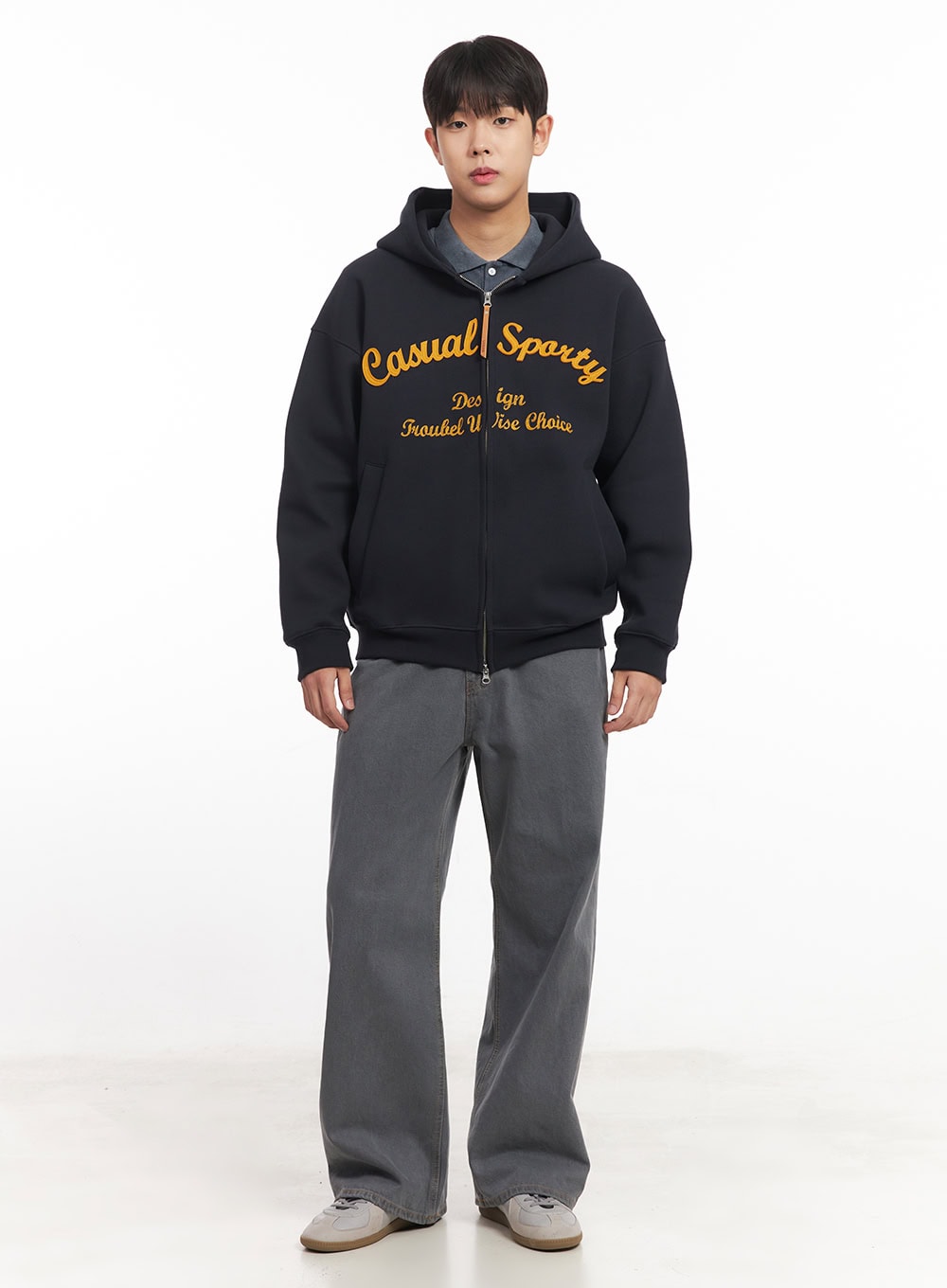 Men's Embroidered Hooded Jacket IM527