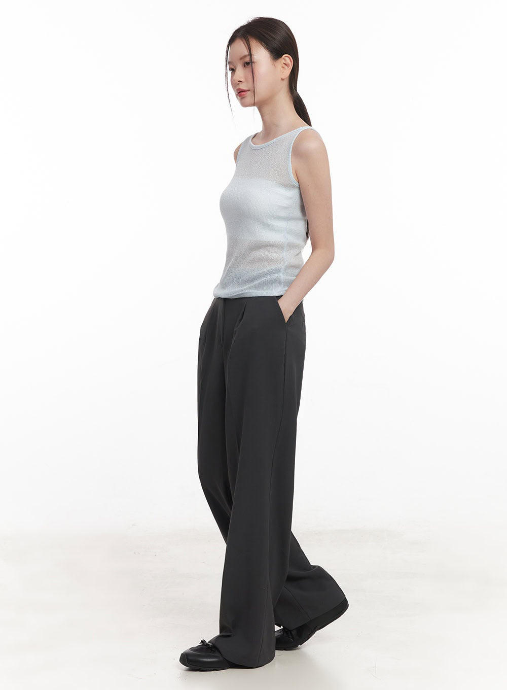 Sheer Knit Tank Top IY509