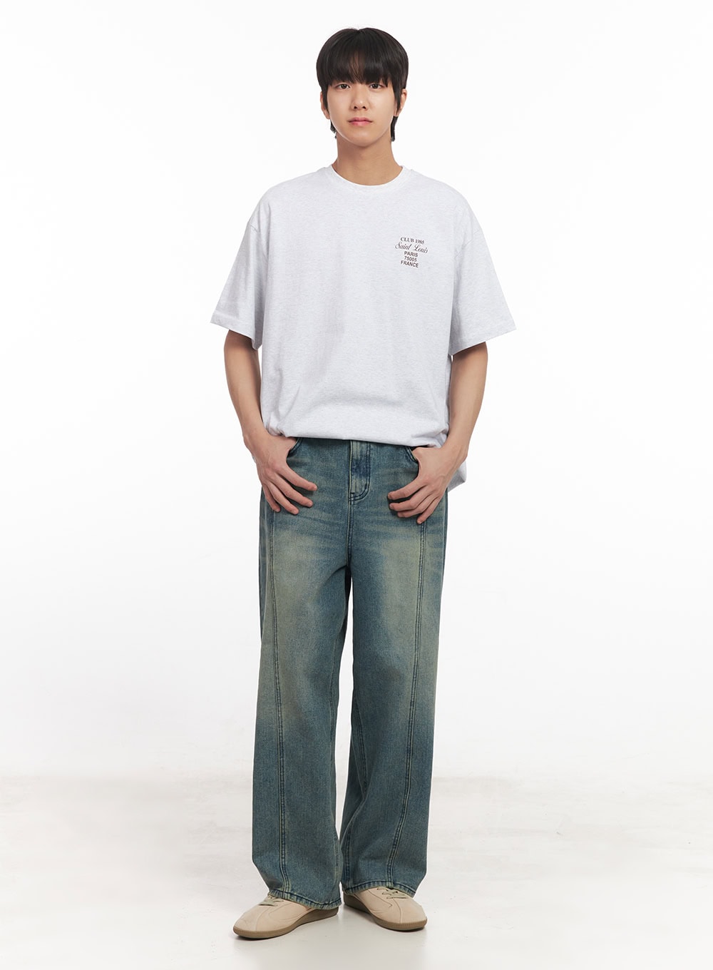 Men's Graphic Oversized T-Shirt IA511