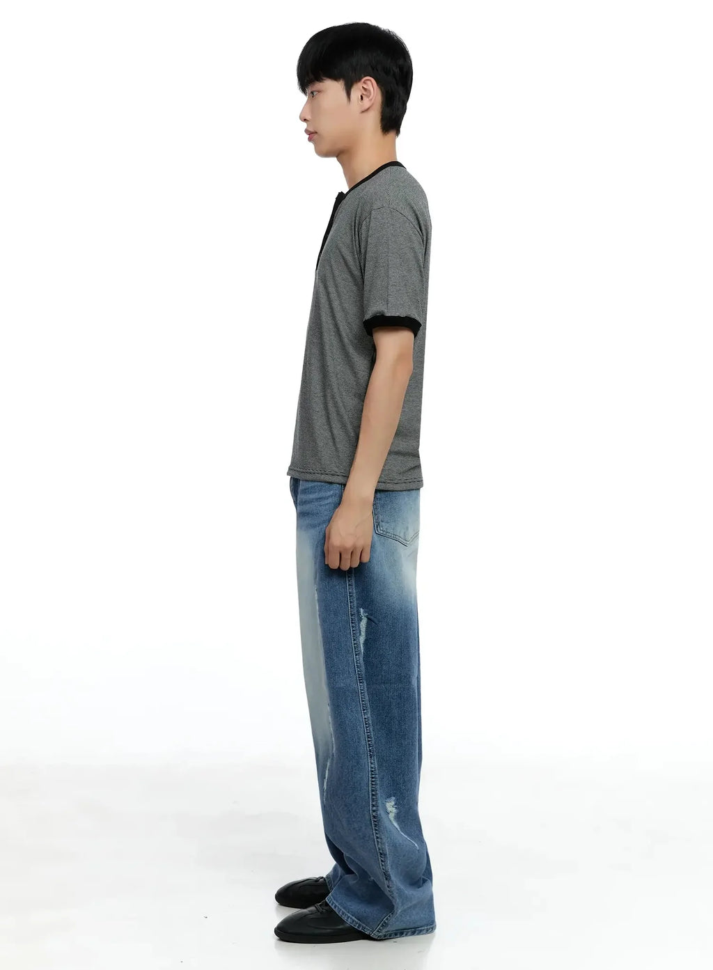 Men's Distressed Baggy Jeans IG520