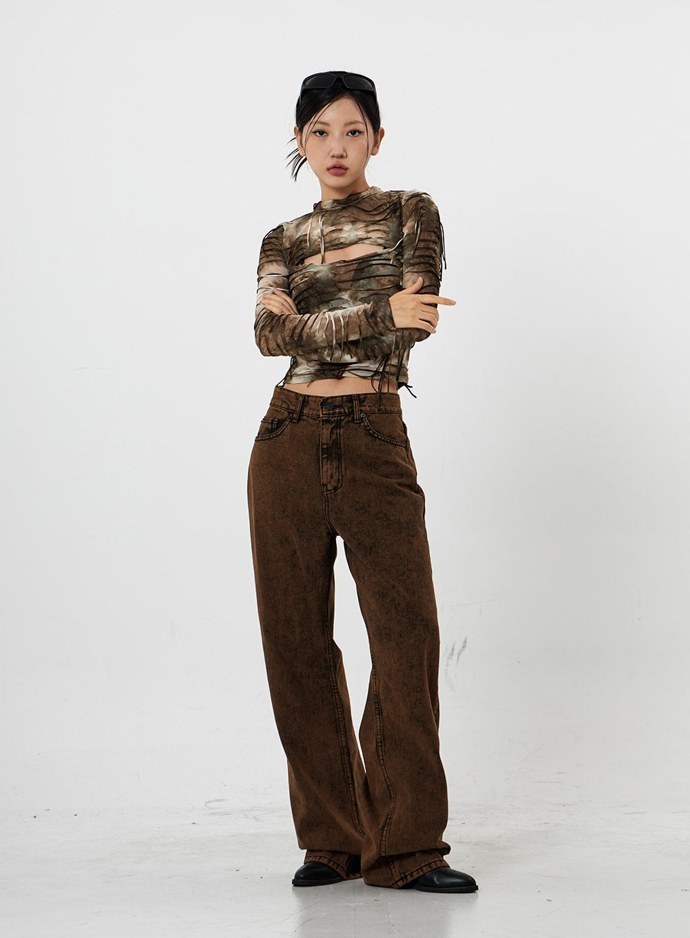 Washing Wide Jeans Unisex CS21