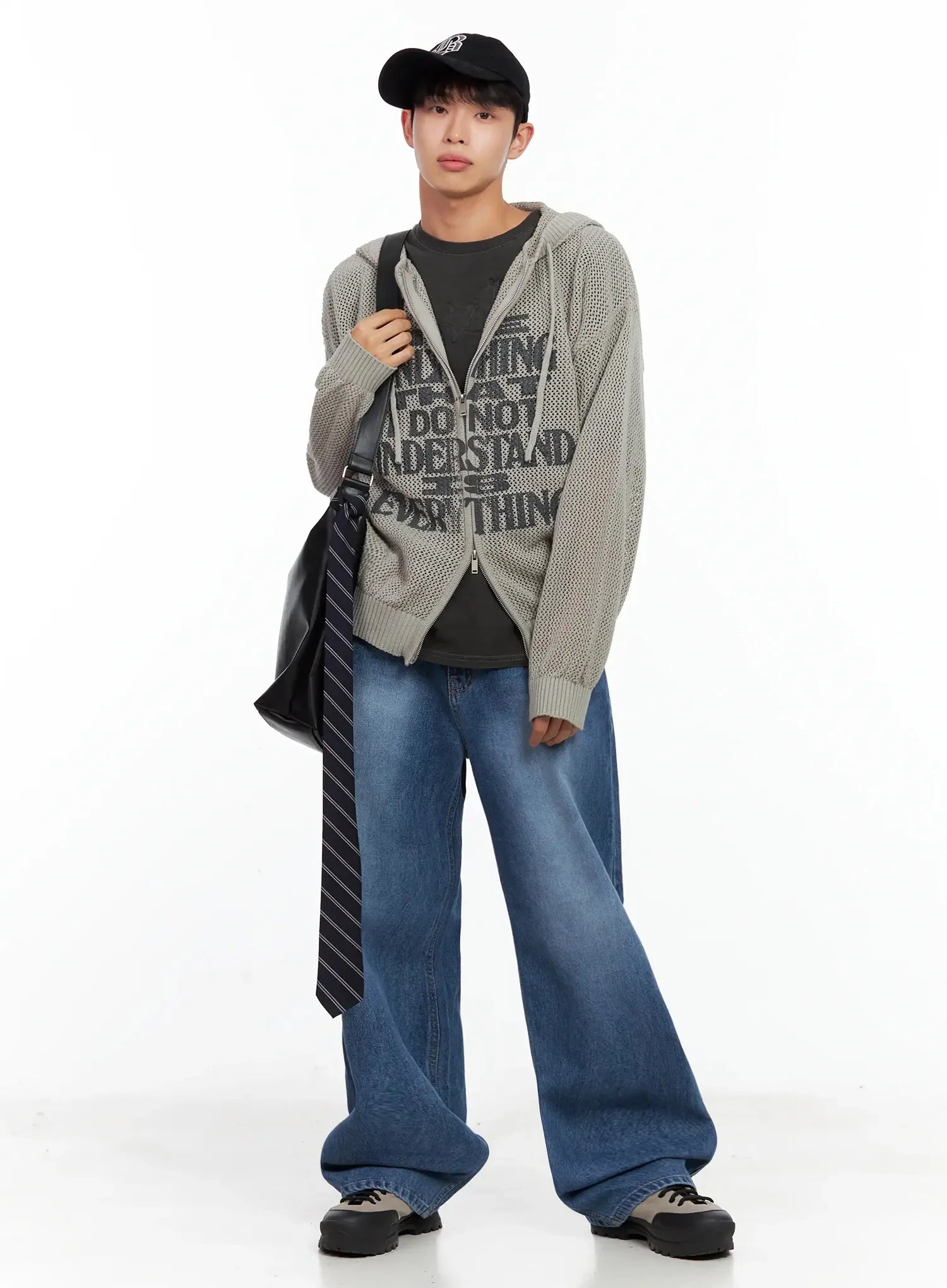 Men's Graphic Zip-Up Hoodie IL516