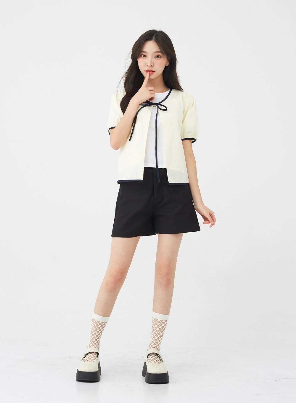 Back Slit Short Sleeve Tee BG11