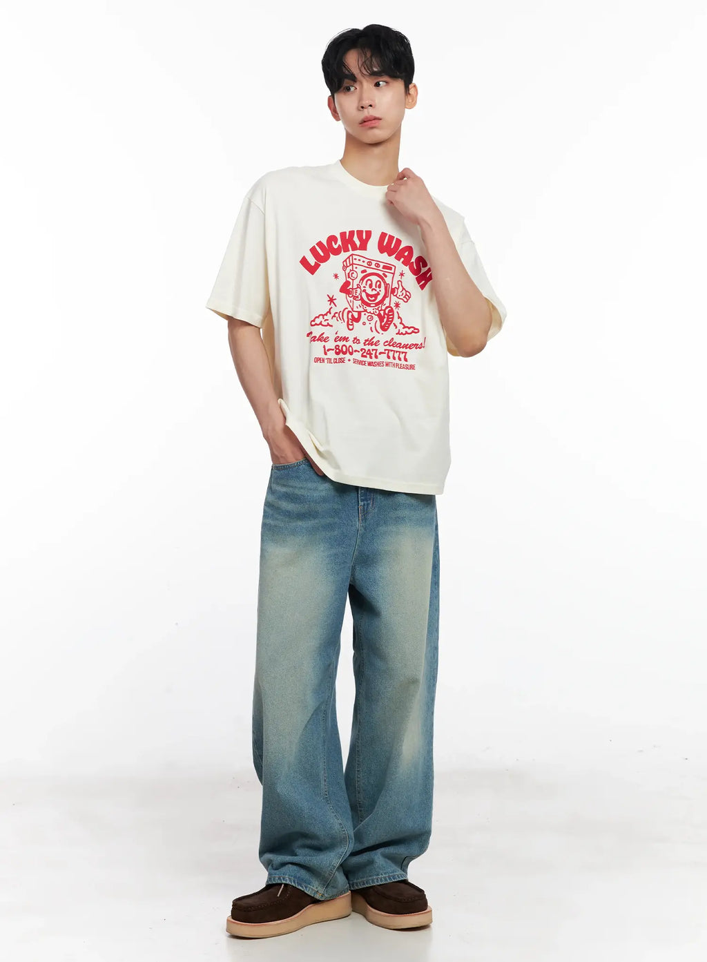 Men's Relaxed Light Blue-Wash Jeans IL501