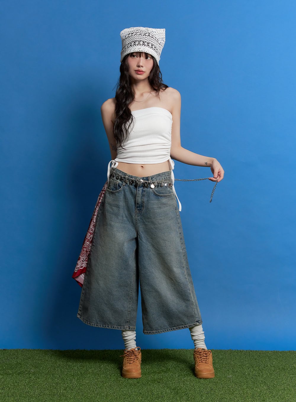 Side Ruched Tube Top CM520