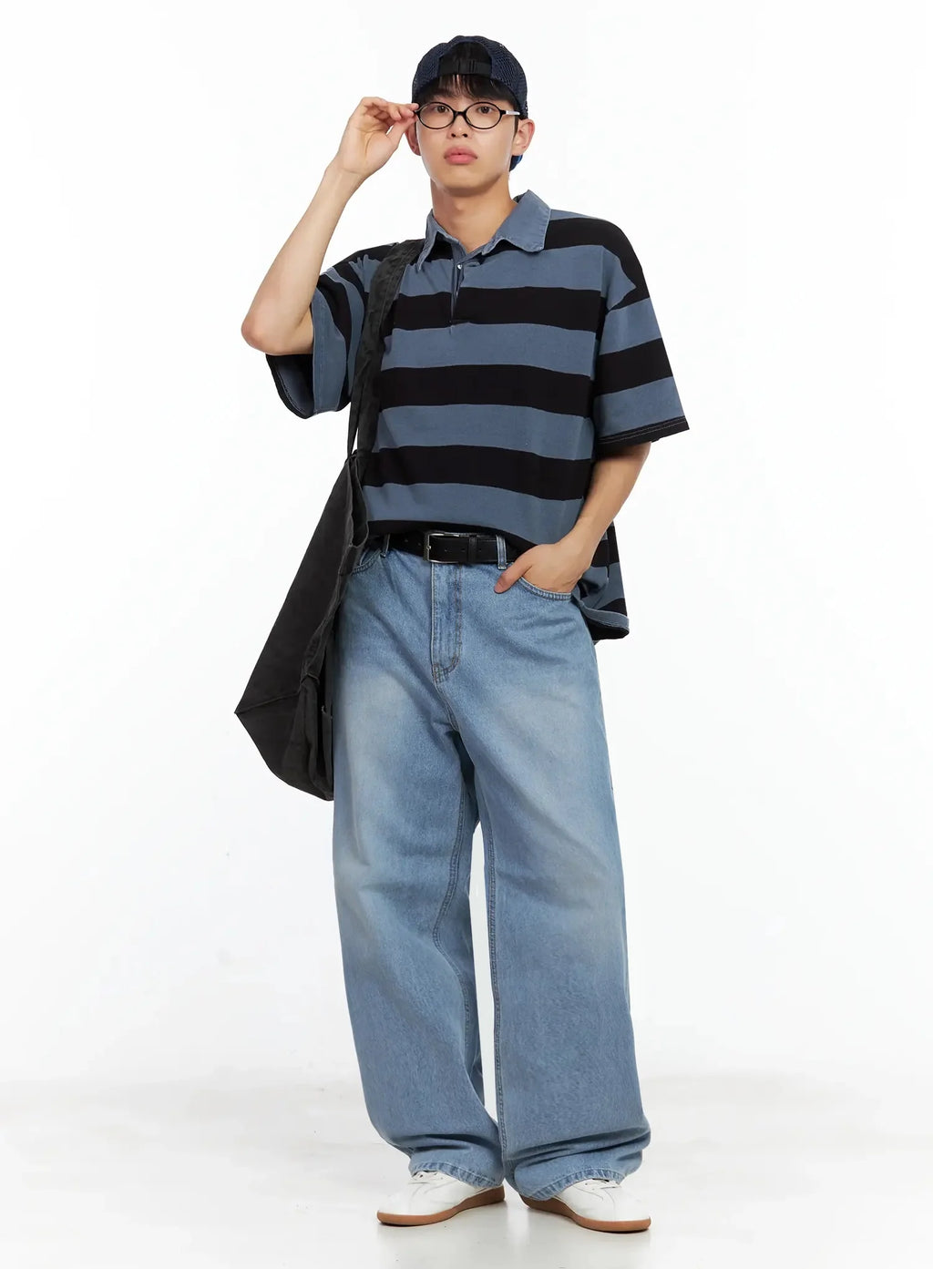 Men's Striped Polo Shirt IL516