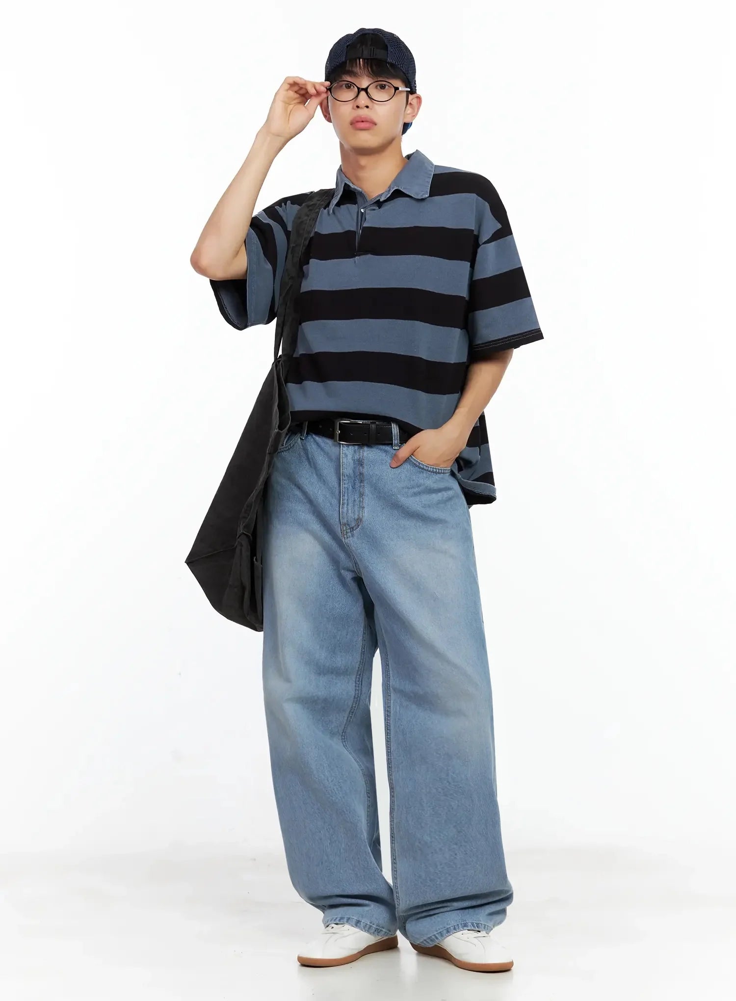 Men's Striped Polo Shirt IL516