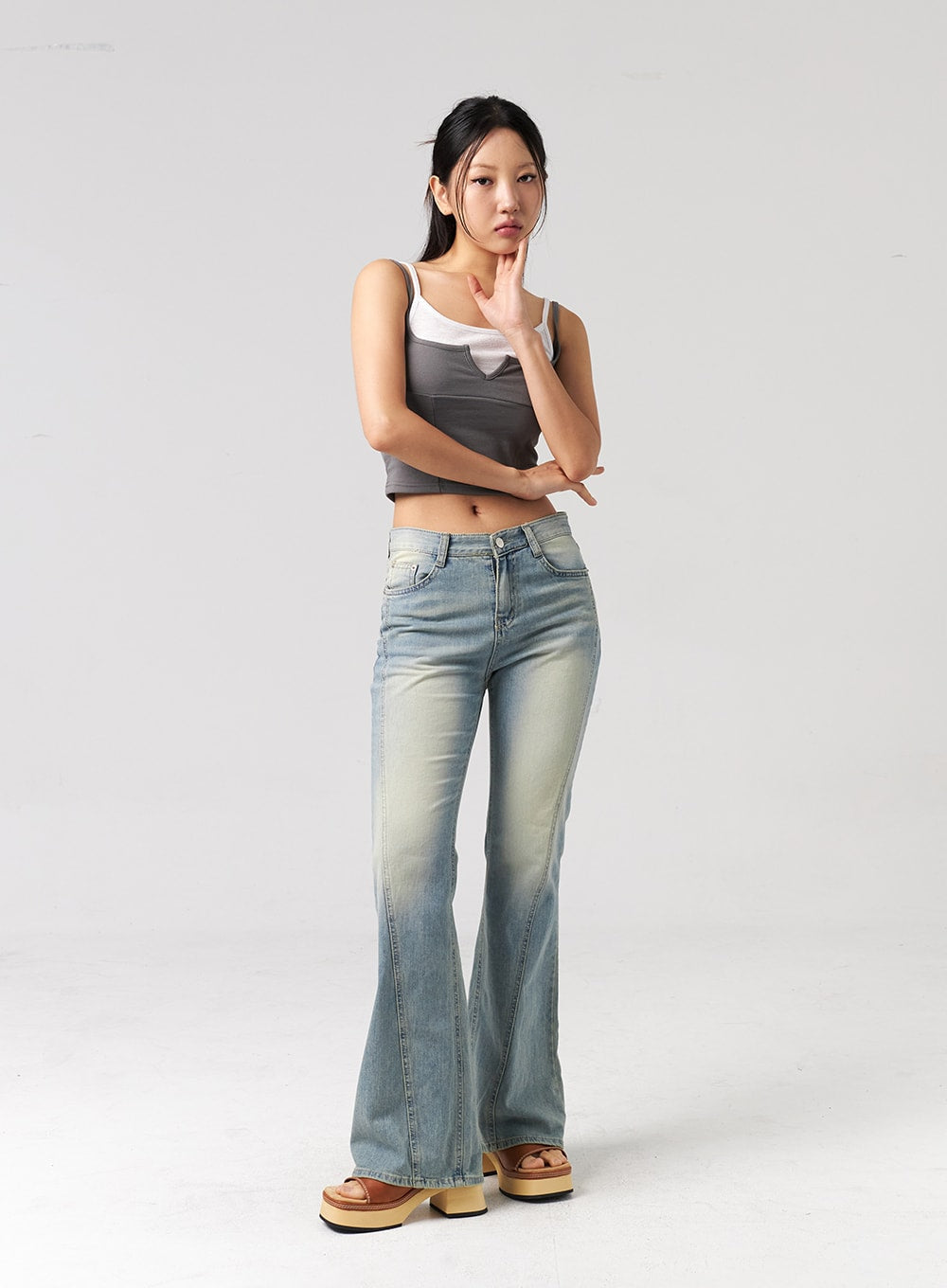 Cropped Layered Top CL311