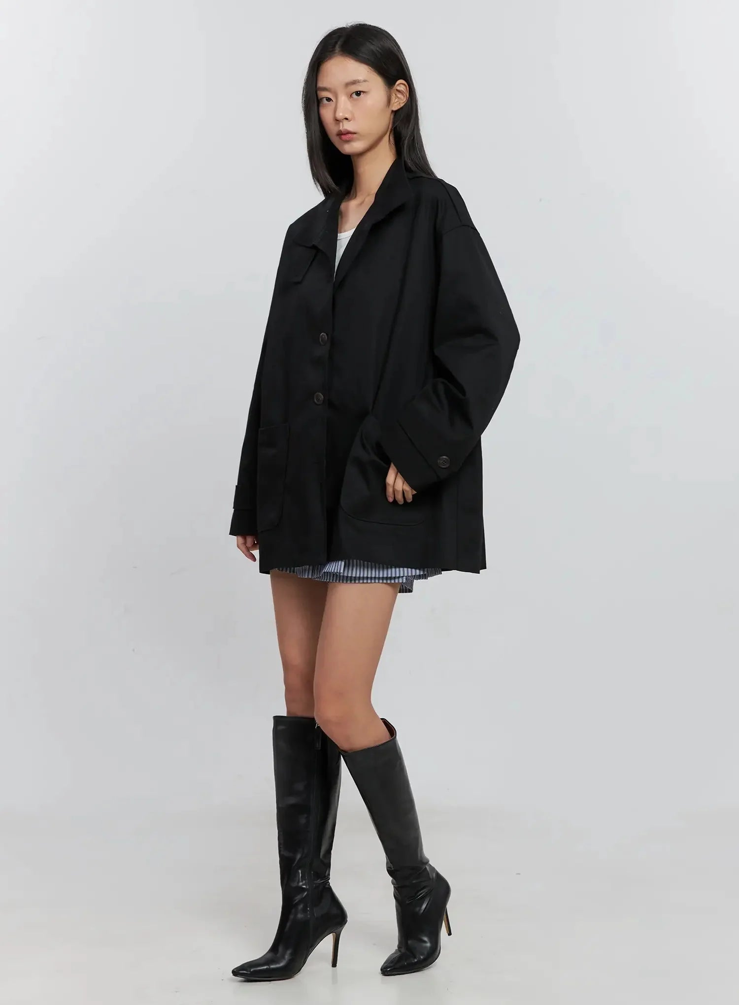 Classic Button-Up Jacket IS515