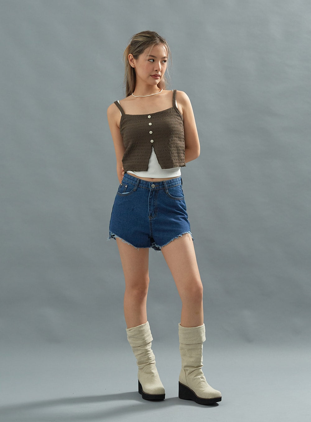 Denim Short Pants CU22
