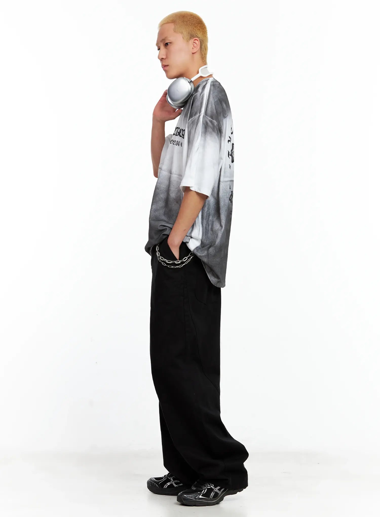 Men's Wide-Leg Cotton Pants IL511