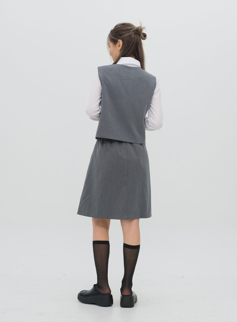 Pleated Midi Skirt CG08