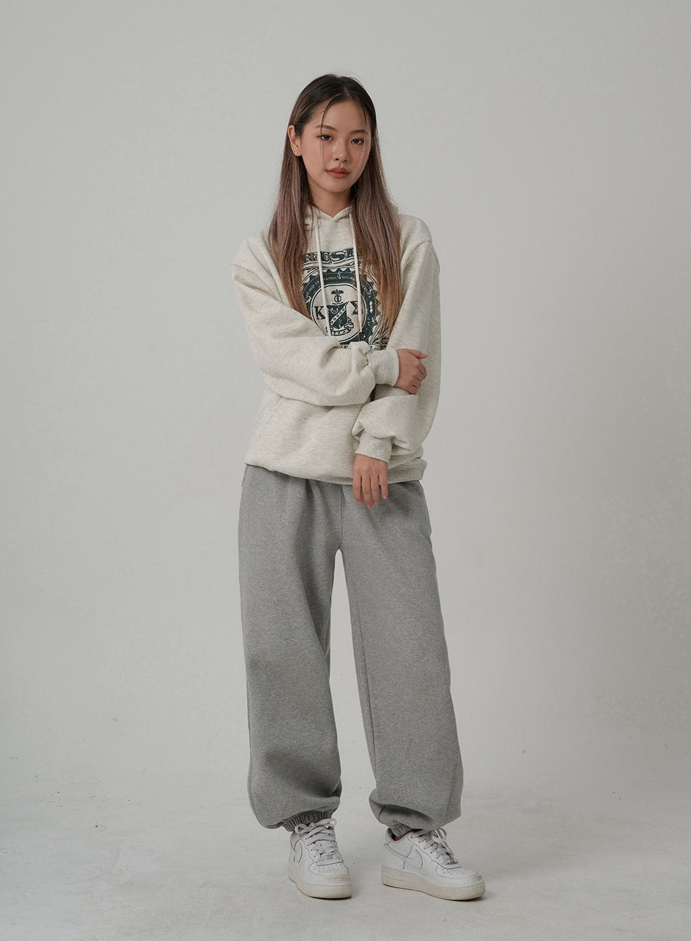 Printed Hooded Sweatshirt CN08