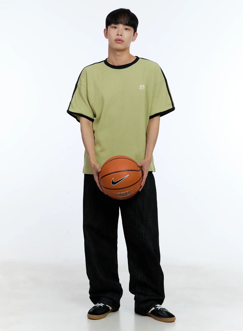 Men's No-Fade Wide-Leg Denim Jeans IL515