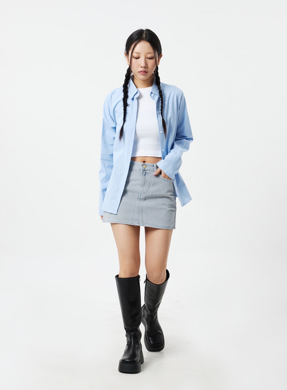 Color Button Shirt CM324