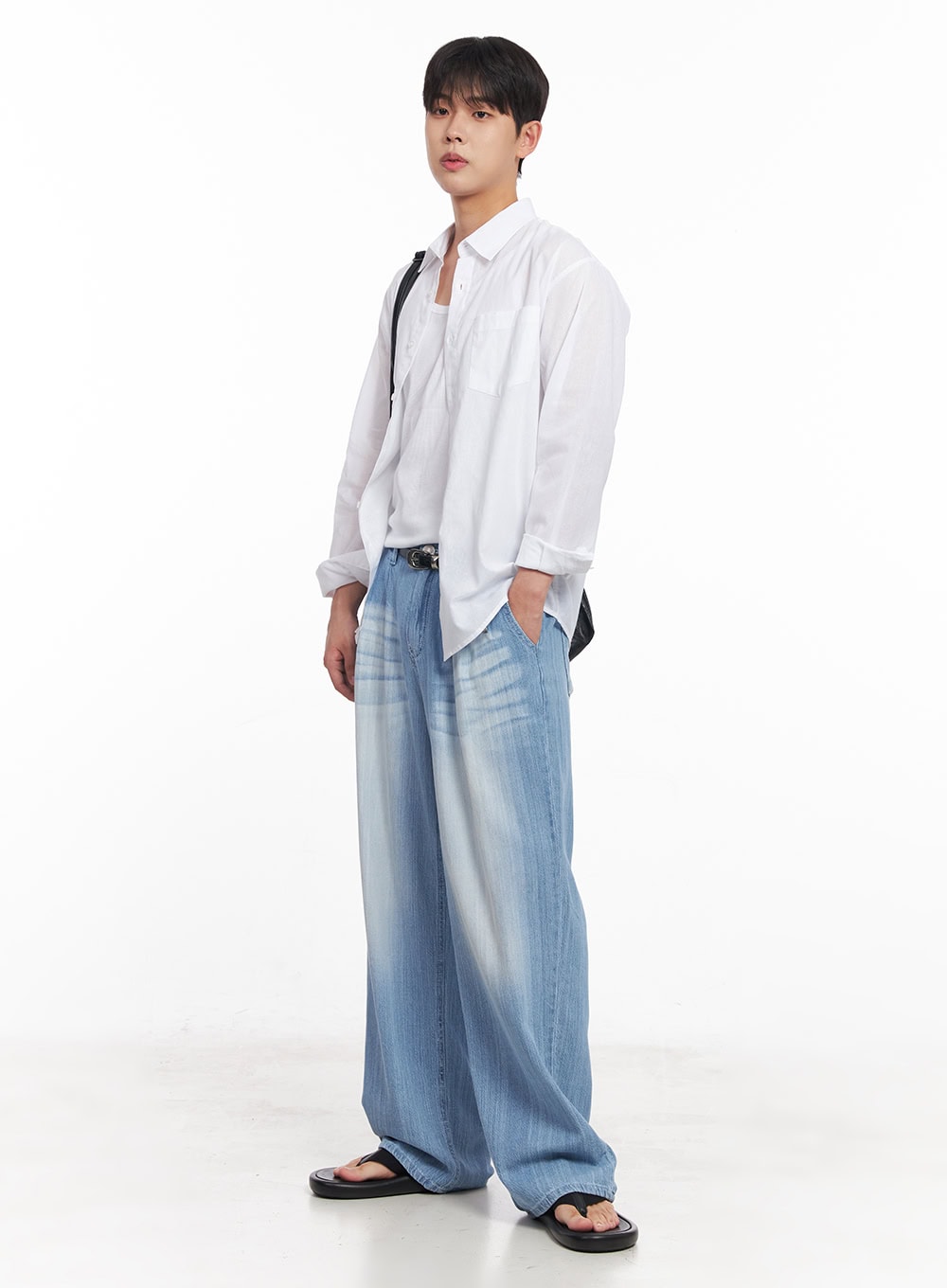 Men's Linen Collared Shirt IY522