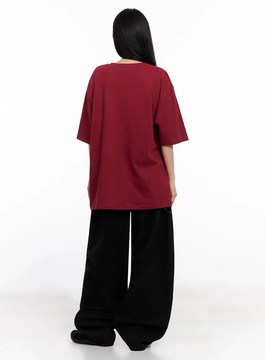 Oversized Graphic Print Tee IG508