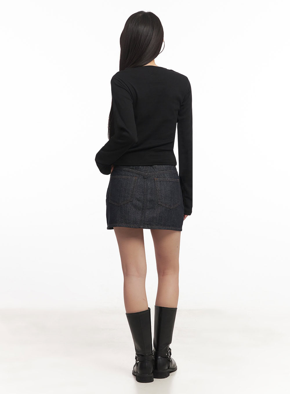 Dark Denim Mini Skirt IM528