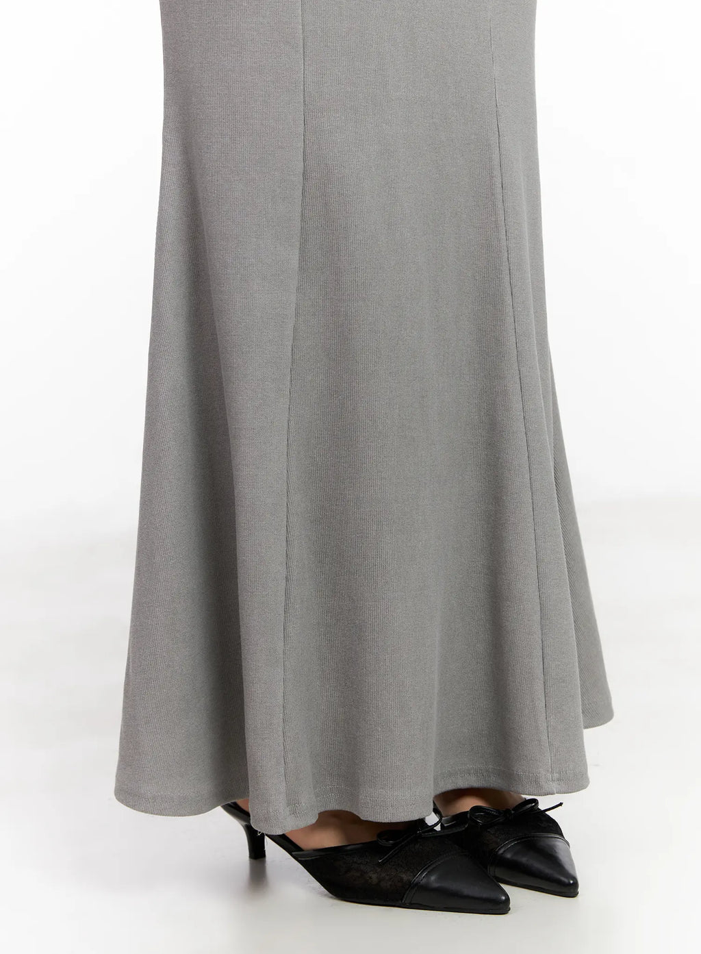 Grey Bodycon Maxi Skirt CL518