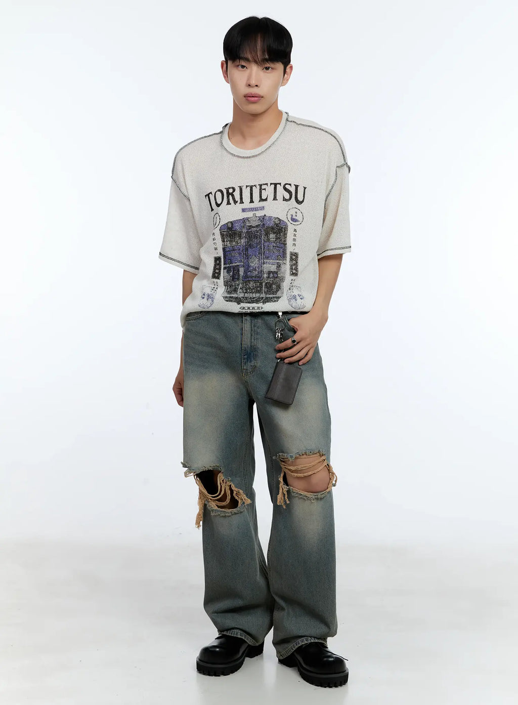 Men's Retro Ripped Jeans IL517