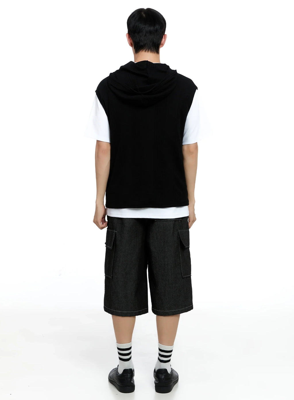 Men's Knit Tank Hoodie IG520
