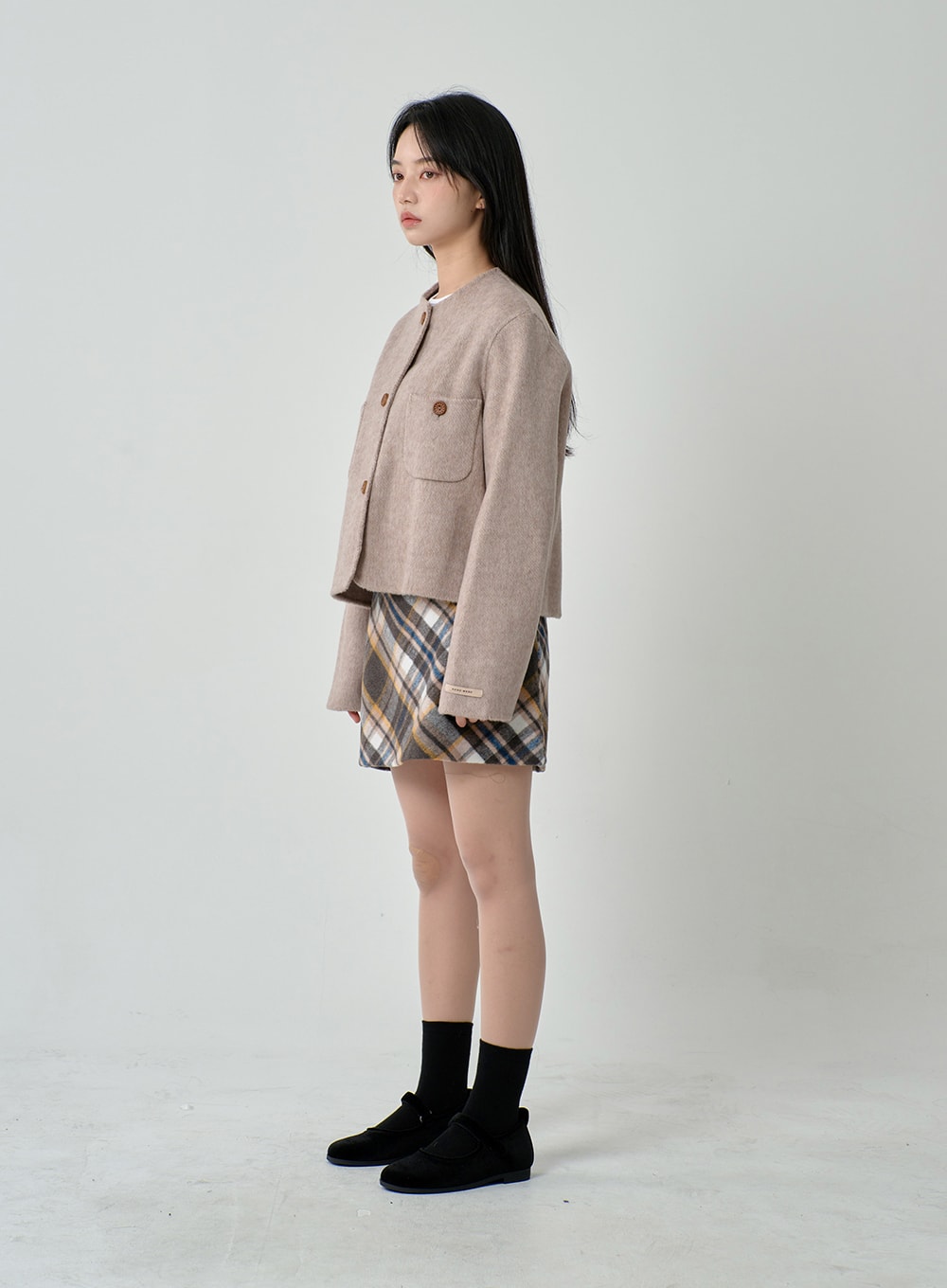 Wooden Button Jacket ON11