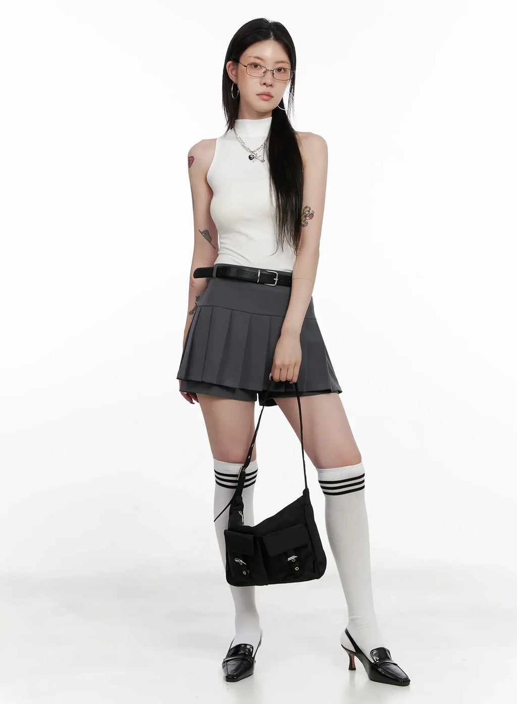 Pleated Mini Skort IS508