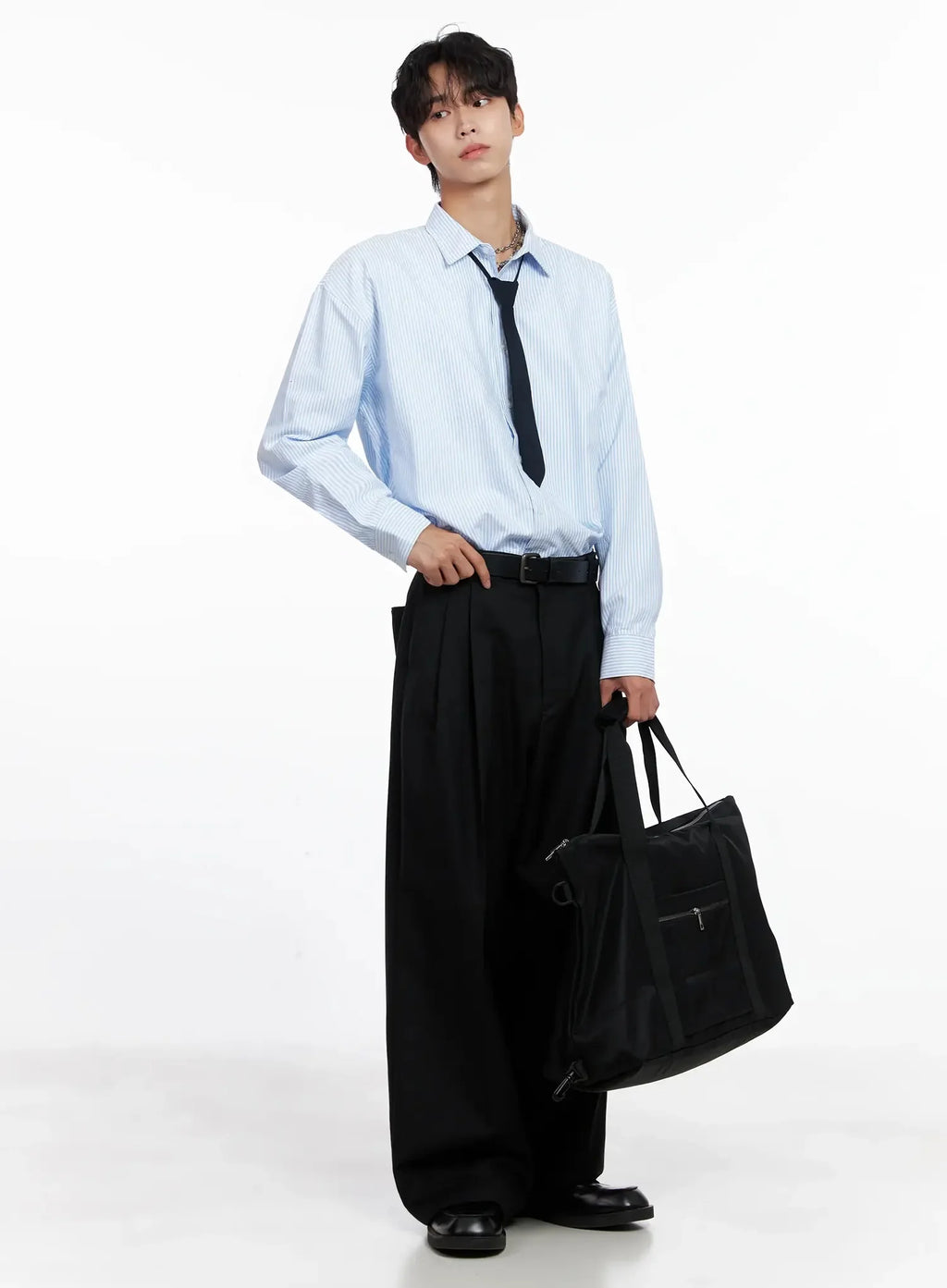 Men's Classic Striped Oxford Shirt IO516