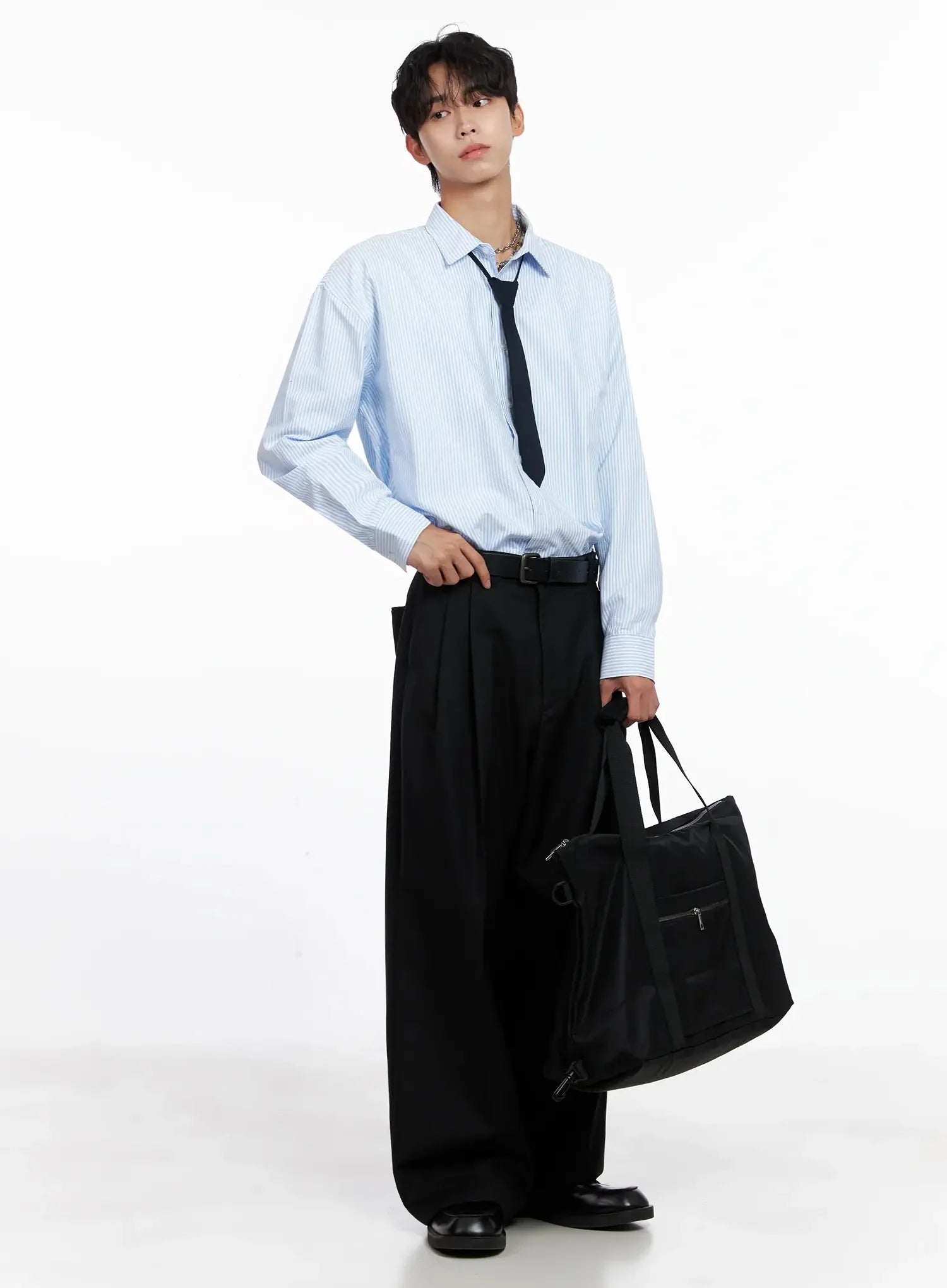 Men's Classic Striped Oxford Shirt IO516