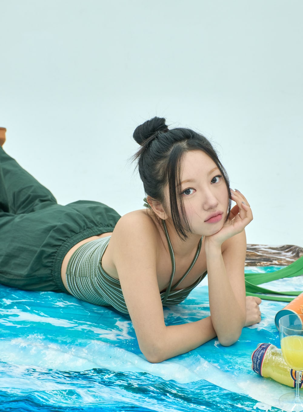 Stripe Cropped Top IF309