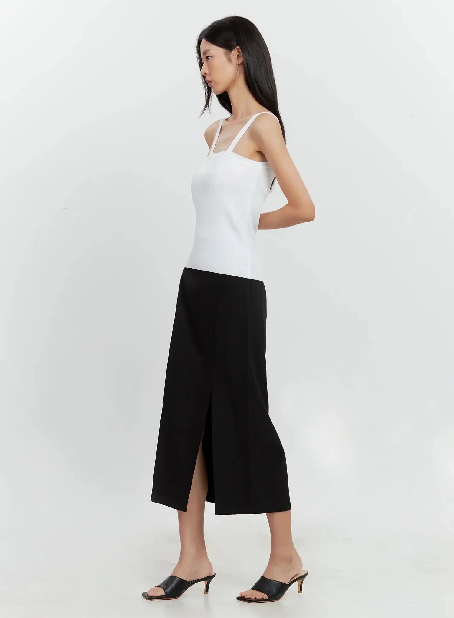 Side-Slit Midi Skirt IL528