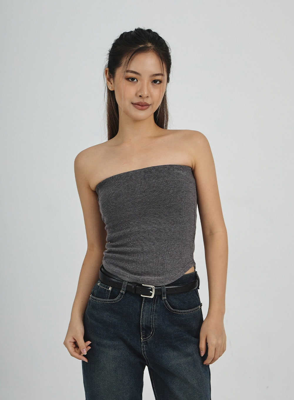 Off-Shoulder Semi Crop Top CO28
