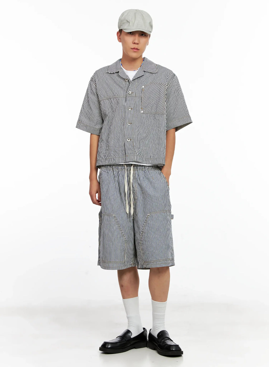 Men's Striped Bermuda Shorts IG511