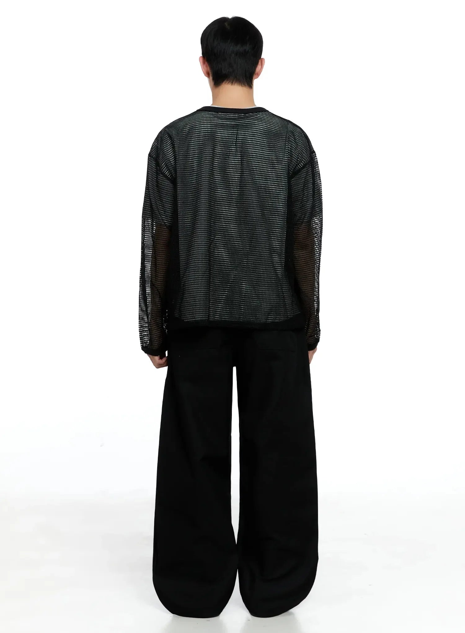 Men's Mesh Graphic Long Sleeve Tee IG520