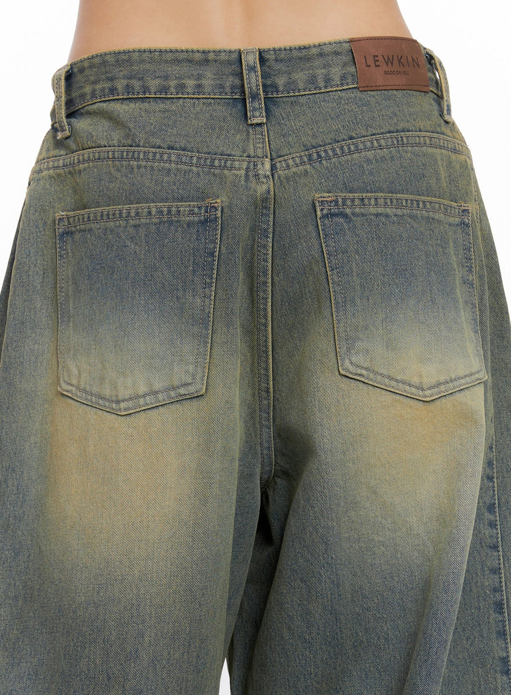 Milana Vintage Washed Baggy Jeans IS525