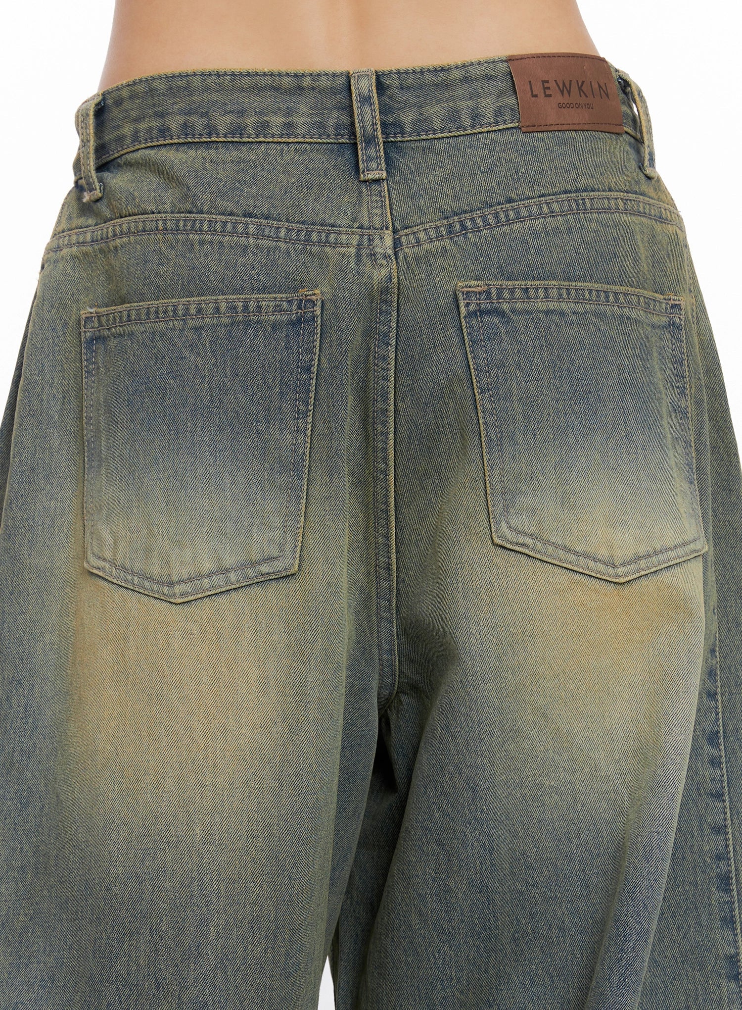 Milana Vintage Washed Baggy Jeans IS525