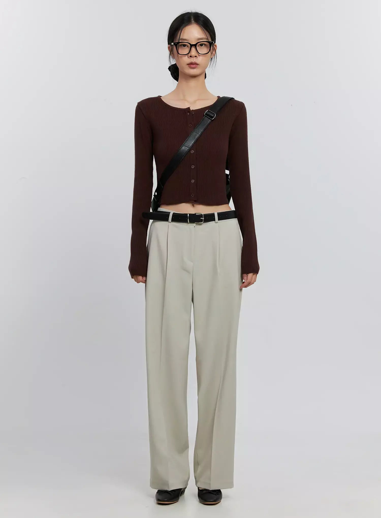 Essential Wide-Leg Slacks IS516