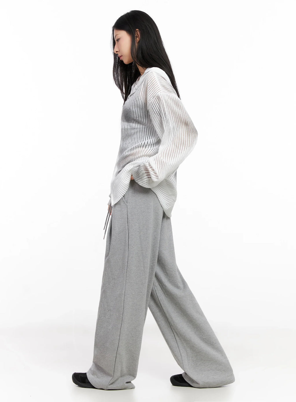 Mesh Gradient Zip-Up Hoodie IG508