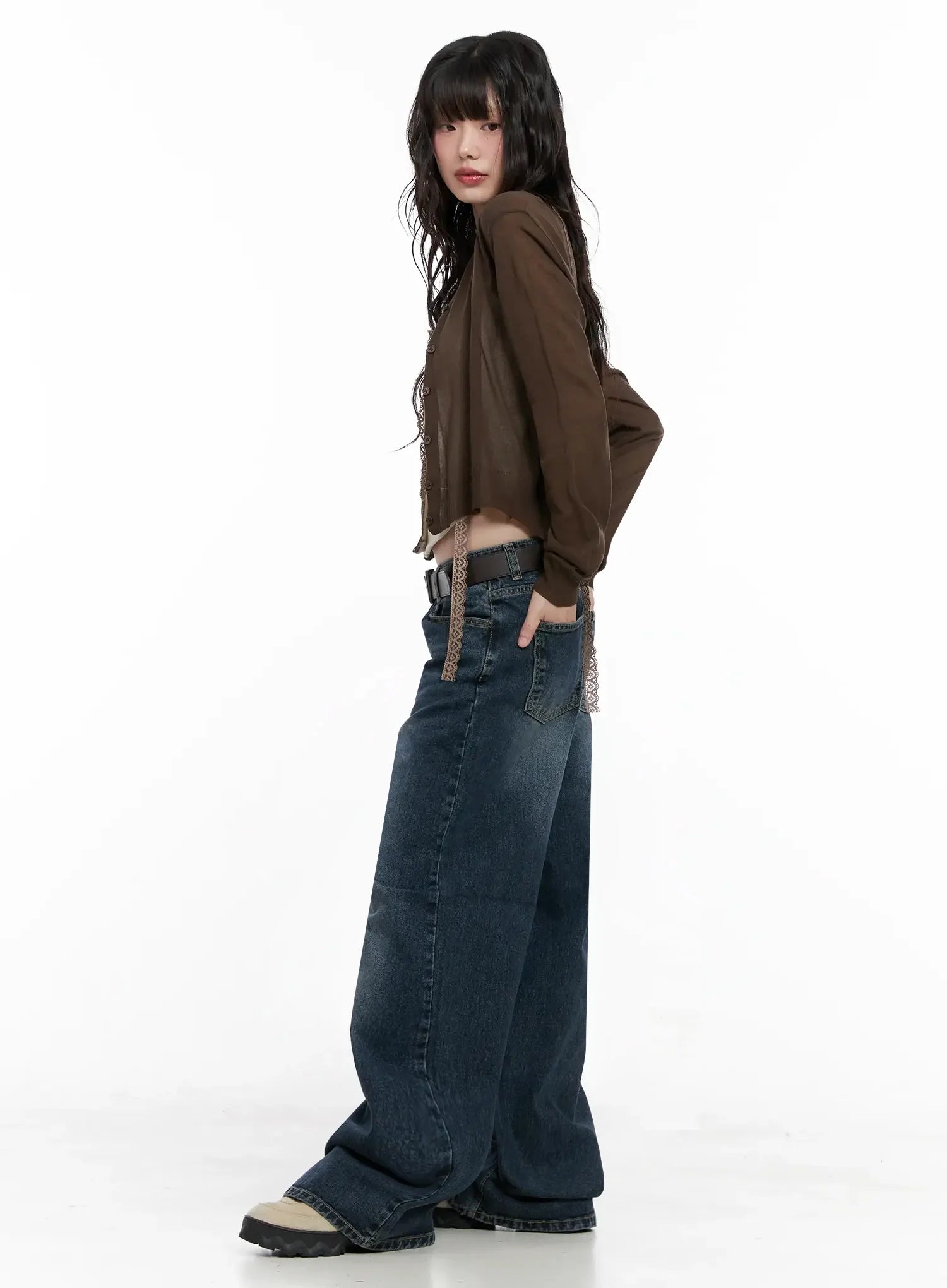 Brown Sheer Cardigan IL531