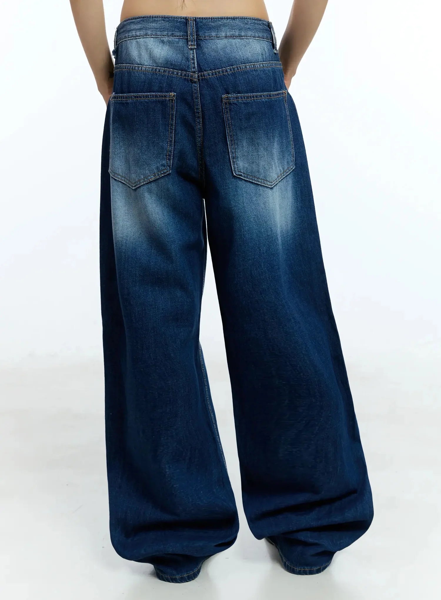 Yoonchae Washed Wide-Leg Jeans IU525