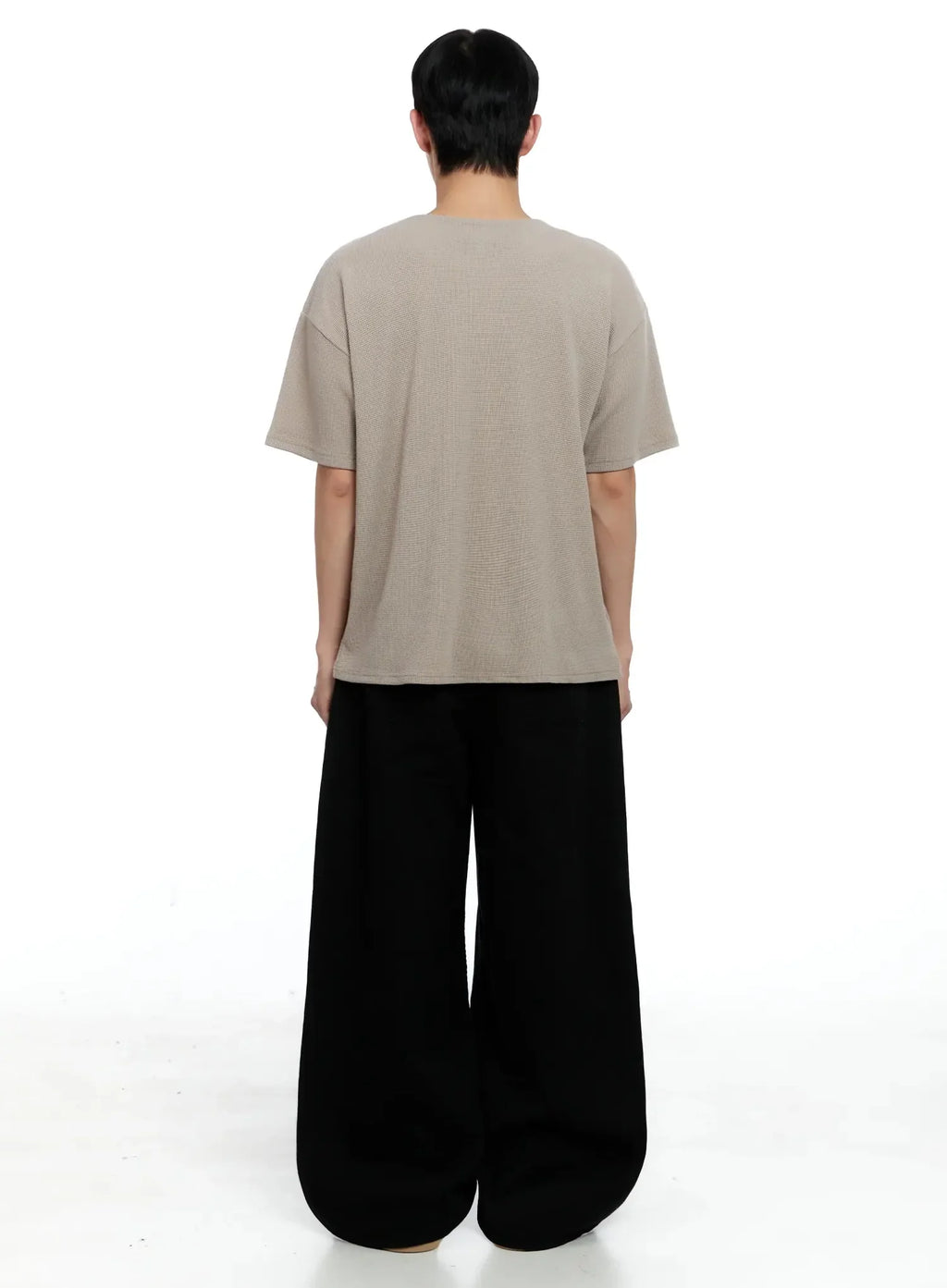 Men's Textured Henley T-shirt IG520