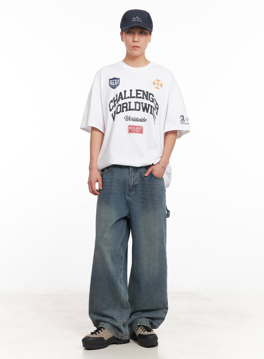 Men's Oversized Graphic T-Shirt IY505