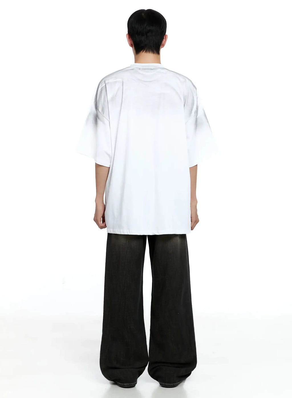 Men's Oversized Text Graphic T-shirt IG520