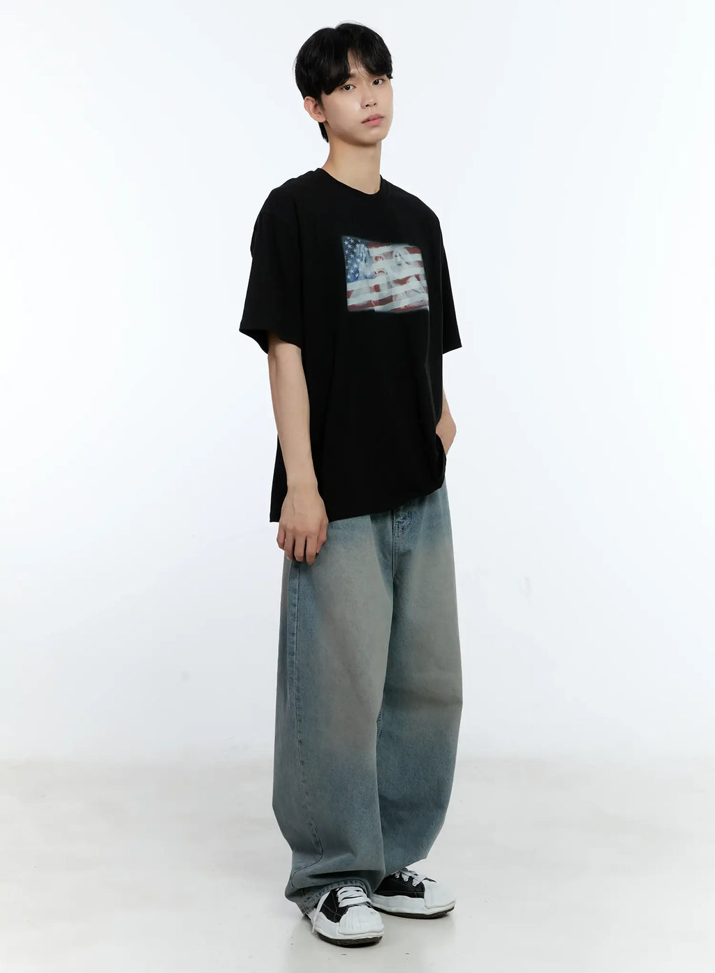 Men's Vintage Wide-Leg Jeans IG501
