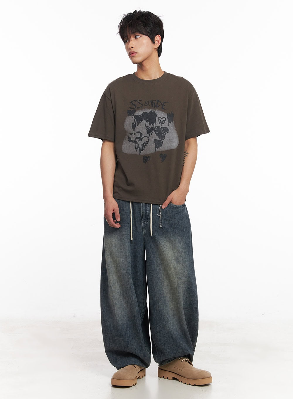 Men's Summer Drawstring Jeans IY508